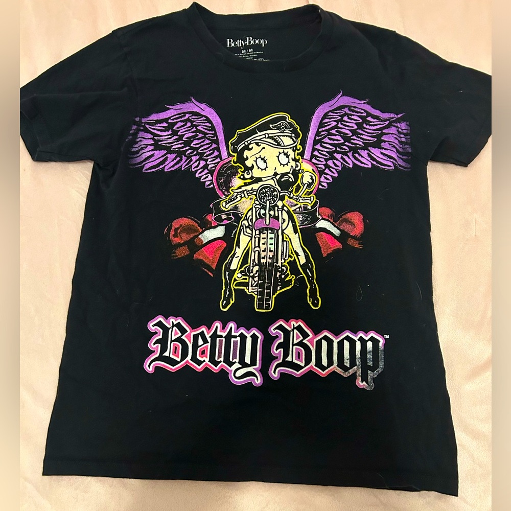 Betty Boop, biker shirt, size, medium